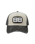 Washed Trucker Cream and Grey